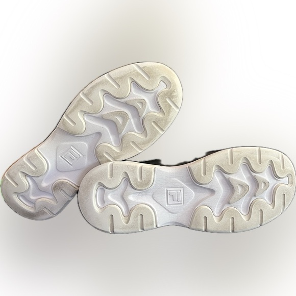 Women's Fila Ray 014 Leather Sneakers BLACK / FILA RED / WHITE, W8 - Picture 6 of 7